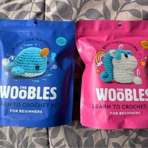 The Woobles Learn to Crochet Kit - Blue & Pink (The Woobles)